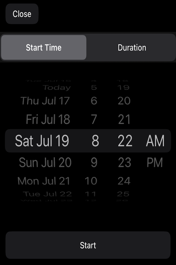 Ghost Listener Settings Screen
